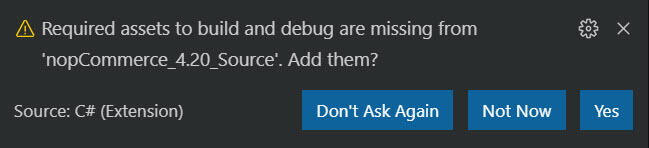 getting-started-with-nopcommerce-using-visual-studio-code